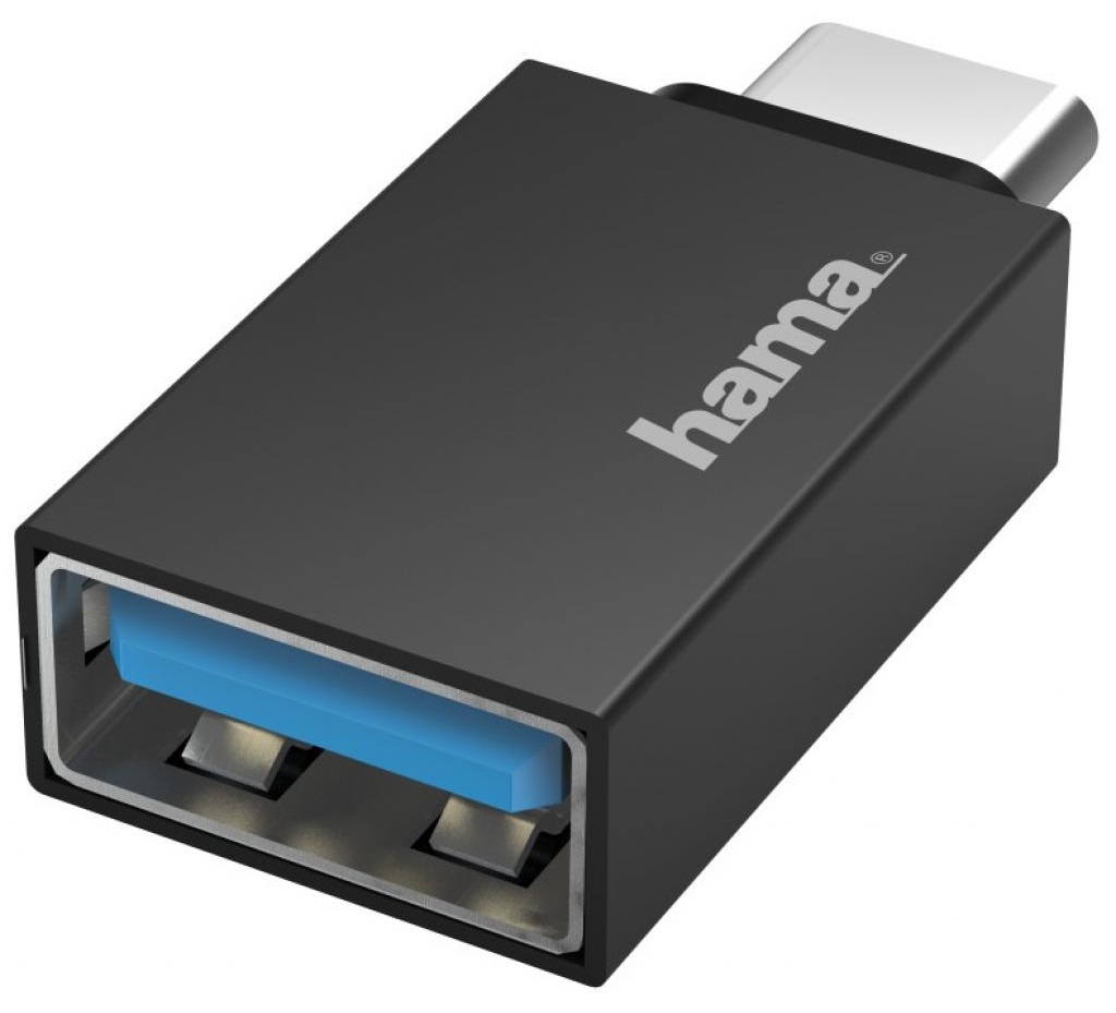 Адаптер HAMA OTG USB C - USB 3.2 Black (00200311) в Києві