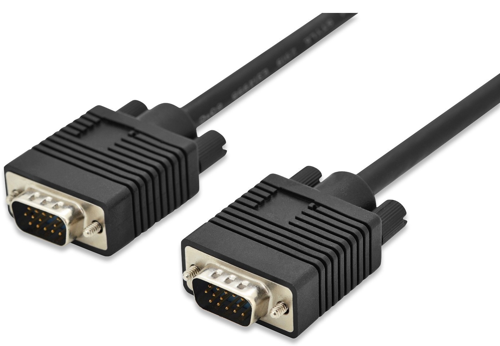 Кабель DIGITUS VGA M/M 1.8 м 2xferrite Black (AK-310103-018-S) в Києві