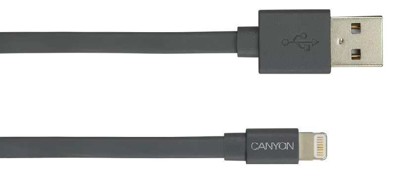 Кабель CANYON MFI-2 Lightning - USB 0.96 м Grey (CNS-MFIC2DG) · 2
