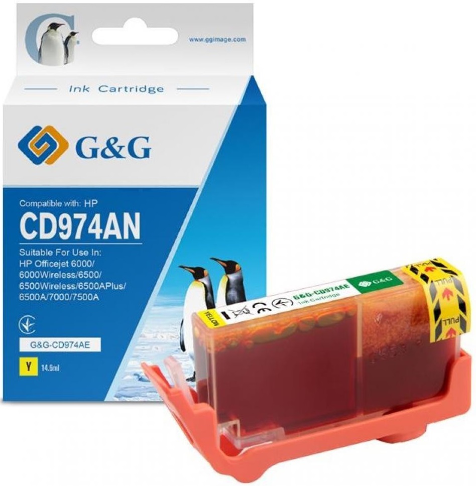 Картридж G&G для HP No.920XL Yellow (G&G-CD974AE) в Києві