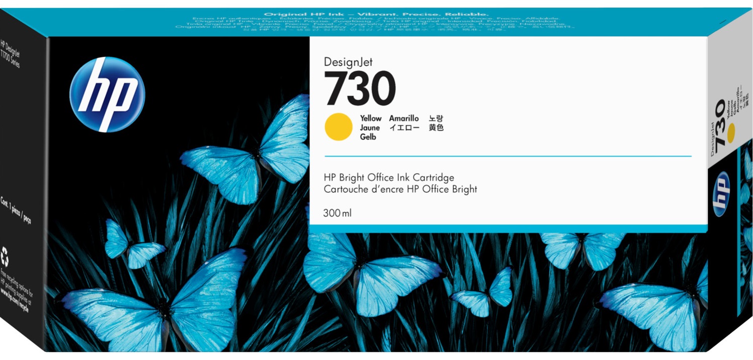 Картридж HP 730 300-ml Yellow Ink Cartridge в Києві