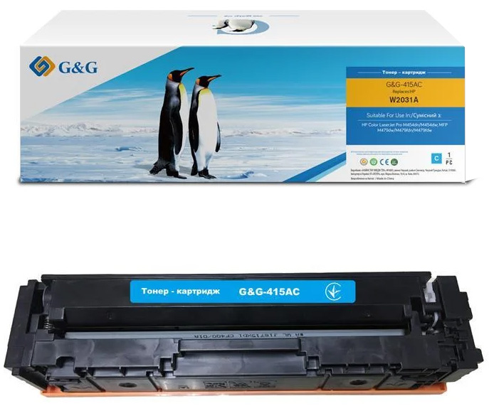 Картридж G&G для HP 415A Cyan (G&G-415AC) в Киеве