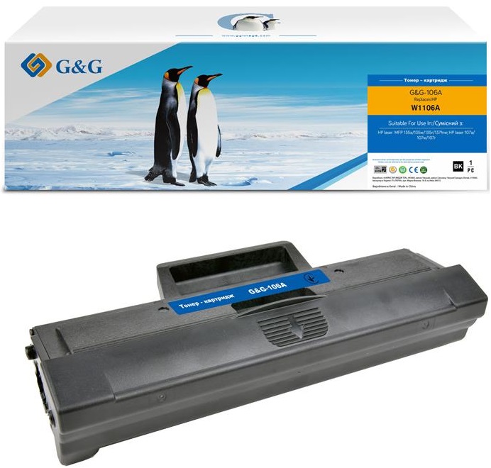 Картридж G&G для HP W1106A Black (G&G-106A) в Киеве