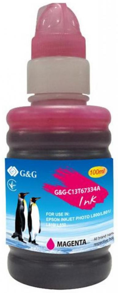 Чорнила G&G до Epson L800 magenta (G&G-C13T67334A) в Києві