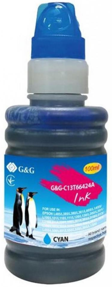 Чорнила G&G до Epson L100/L200 cyan (G&G-C13T66424A) в Києві