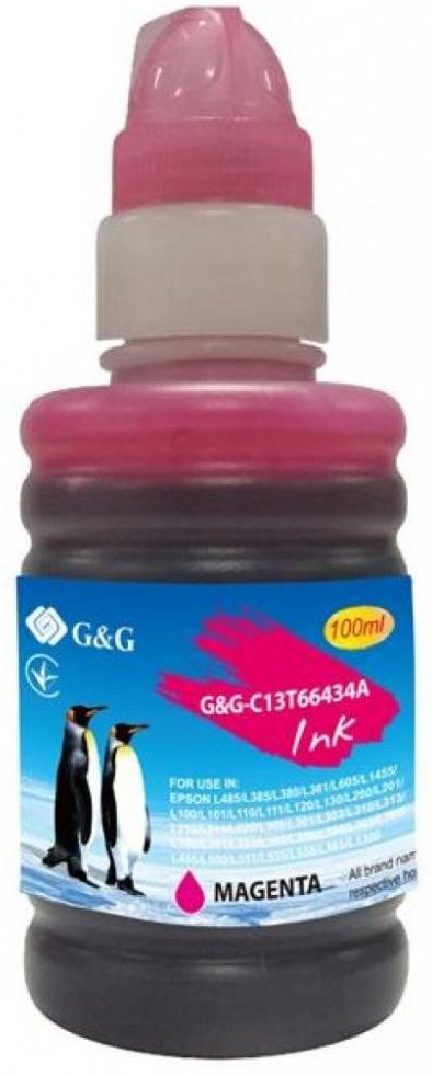 Чернила G&G для Epson L100/L200 magenta (G&G-C13T66434A) в Киеве