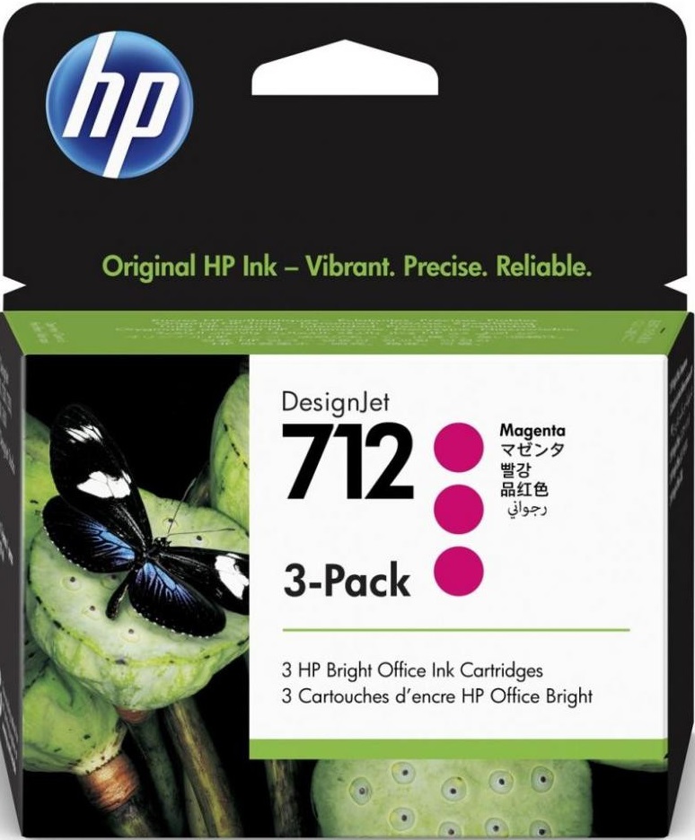 Картридж HP DJ No.712 Magenta 3-Pack (3ED78A) в Києві