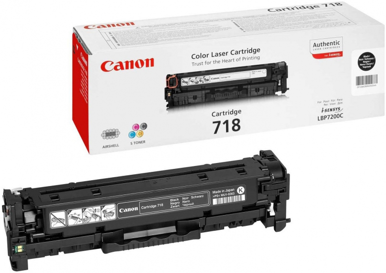 Картридж CANON 718 LBP-7200/MF-8330/8350 Black (2662B002) в Києві