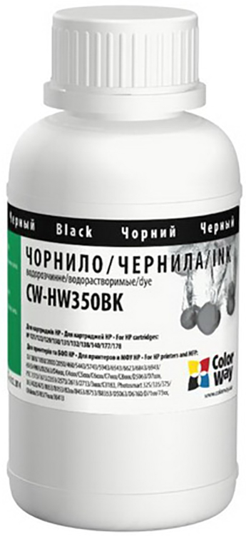 Чернила COLORWAY HP 121/129 200мл Black (CW-HW350BK02) в Киеве