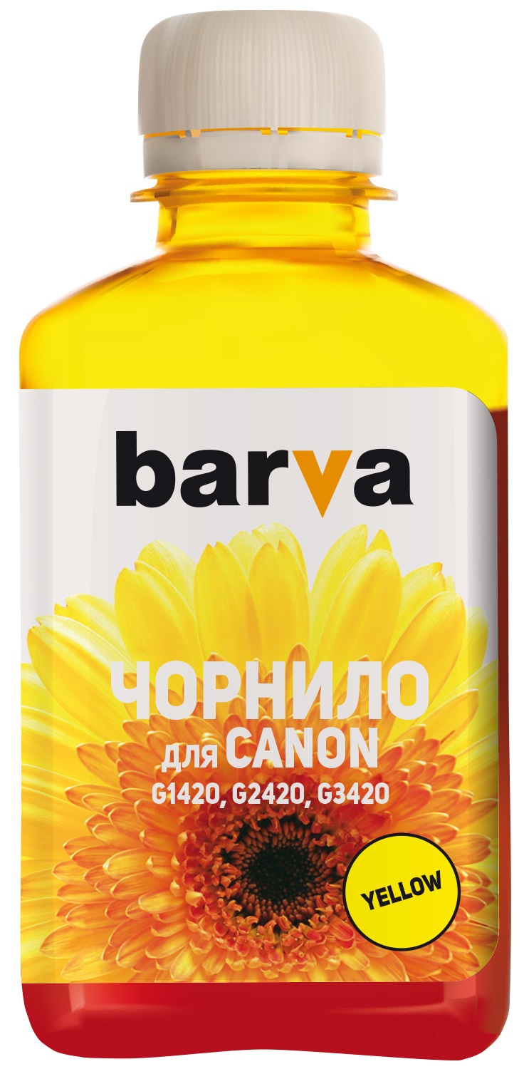 Чорнило BARVA для Canon GI-41 Y 180 мл Yellow (CGI41-812) в Києві