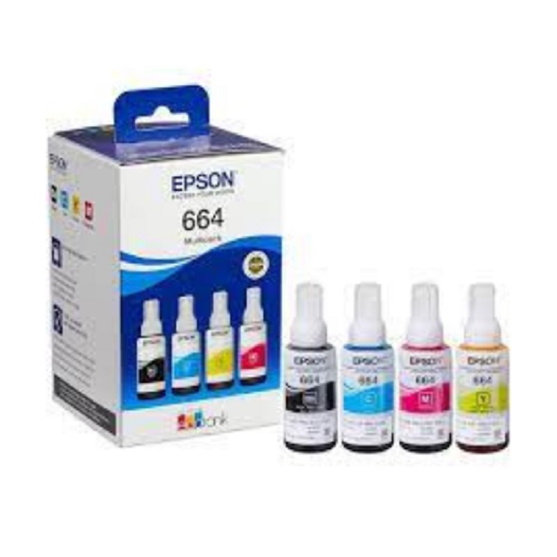 Комплект чорнил EPSON 664 EcoTank 4-colour multipack (C13T66464A) в Києві