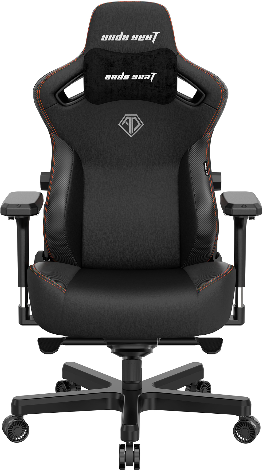 Крісло ігрове ANDA SEAT Kaiser 3 Size XL Black (AD12YDC-XL-01-B-PVC) в Києві