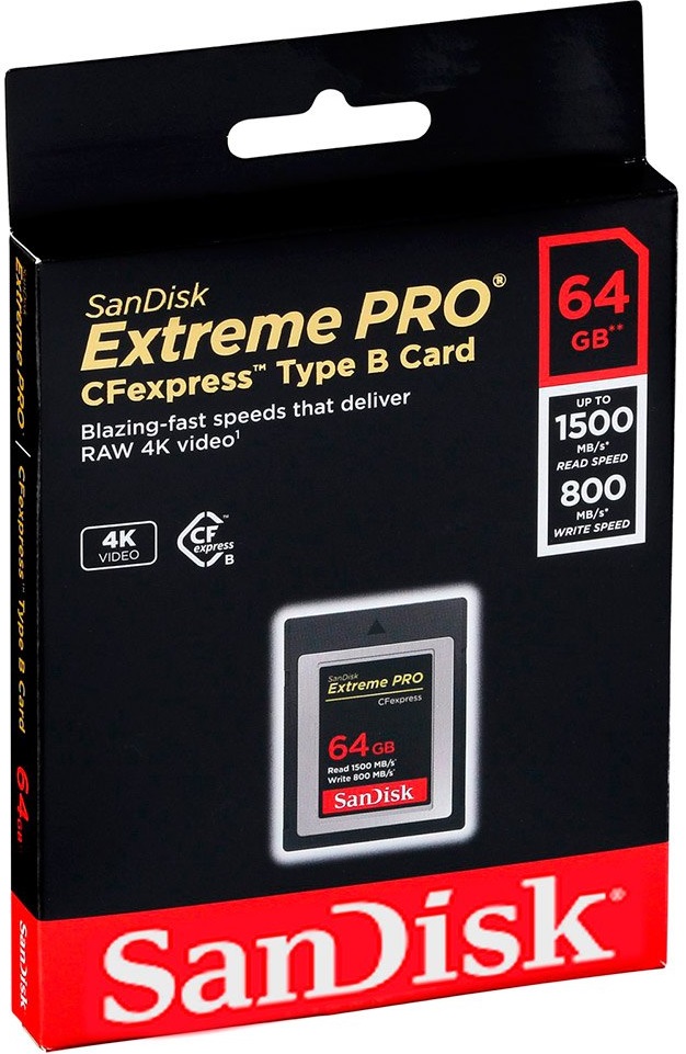 ᐉ Карта памяти SANDISK Extreme 64GB PRO CF Express Card Type B (SDCFE ...