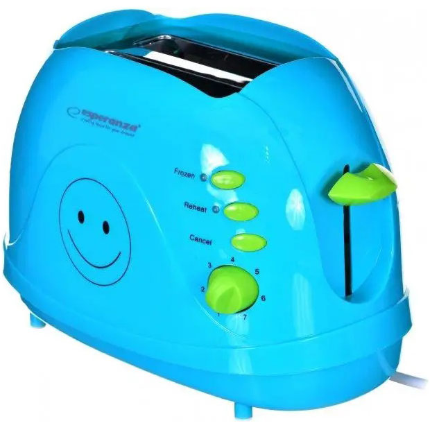 Тостер ESPERANZA Smiley EKT003B Blue в Києві