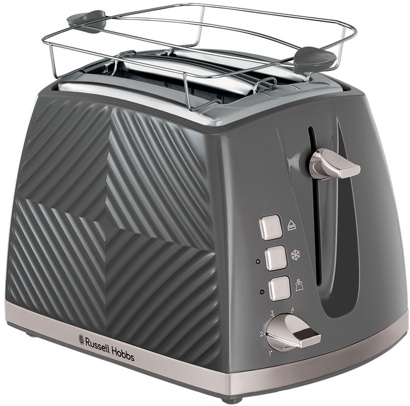 Тостер RUSSELL HOBBS Groove 2 Slice Gray (26392-56) в Києві