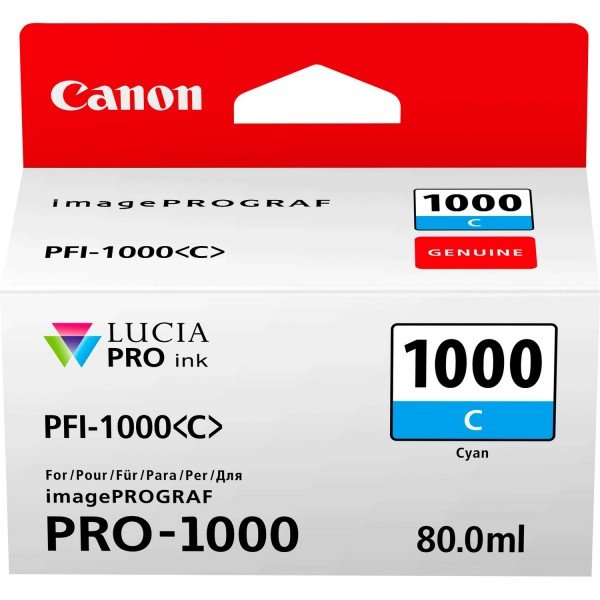 Чорнильниця Canon PFI-1000C Cyan (0547C001) в Києві