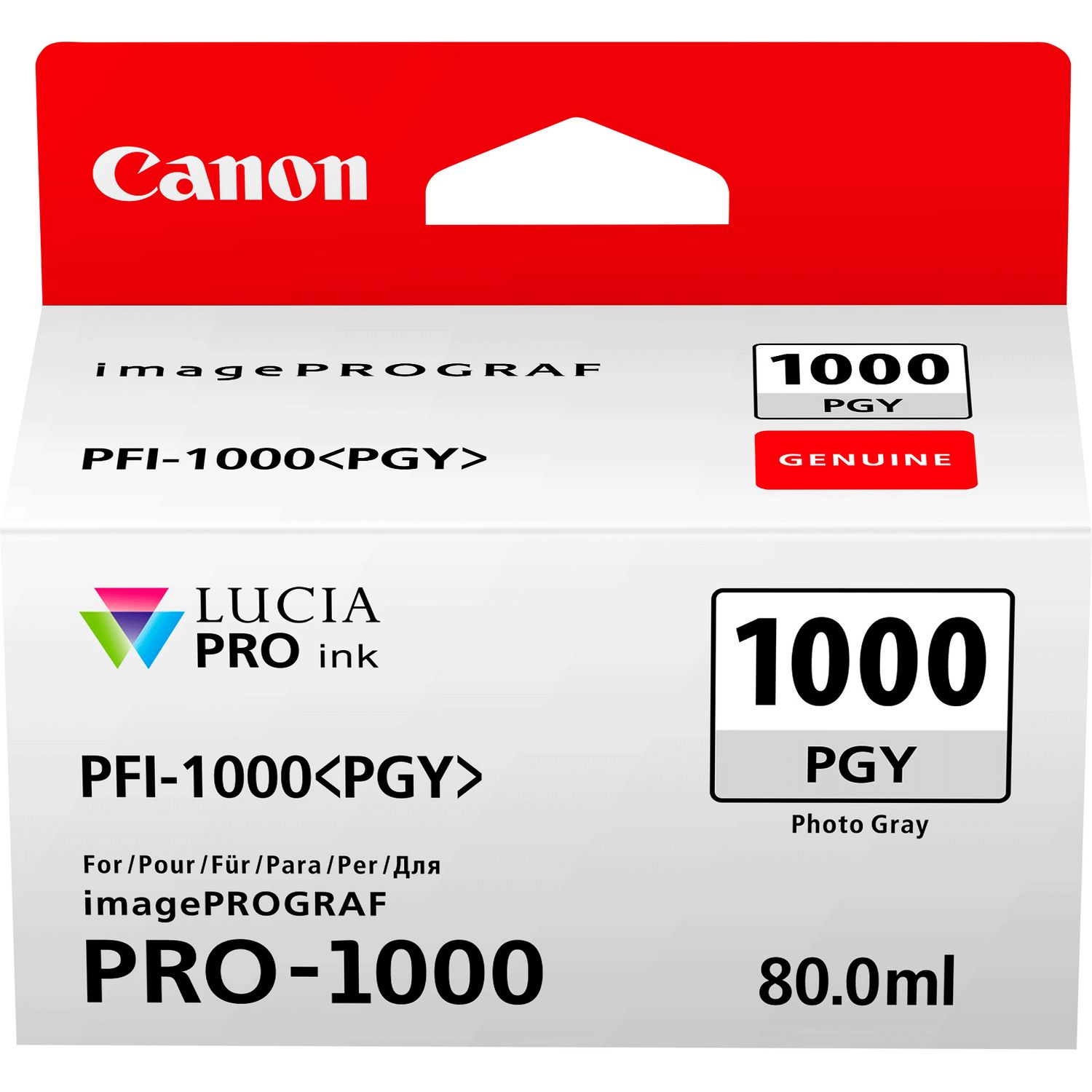 Чорнильниця Canon PFI-1000PGY Photo Grey (0553C001) в Києві