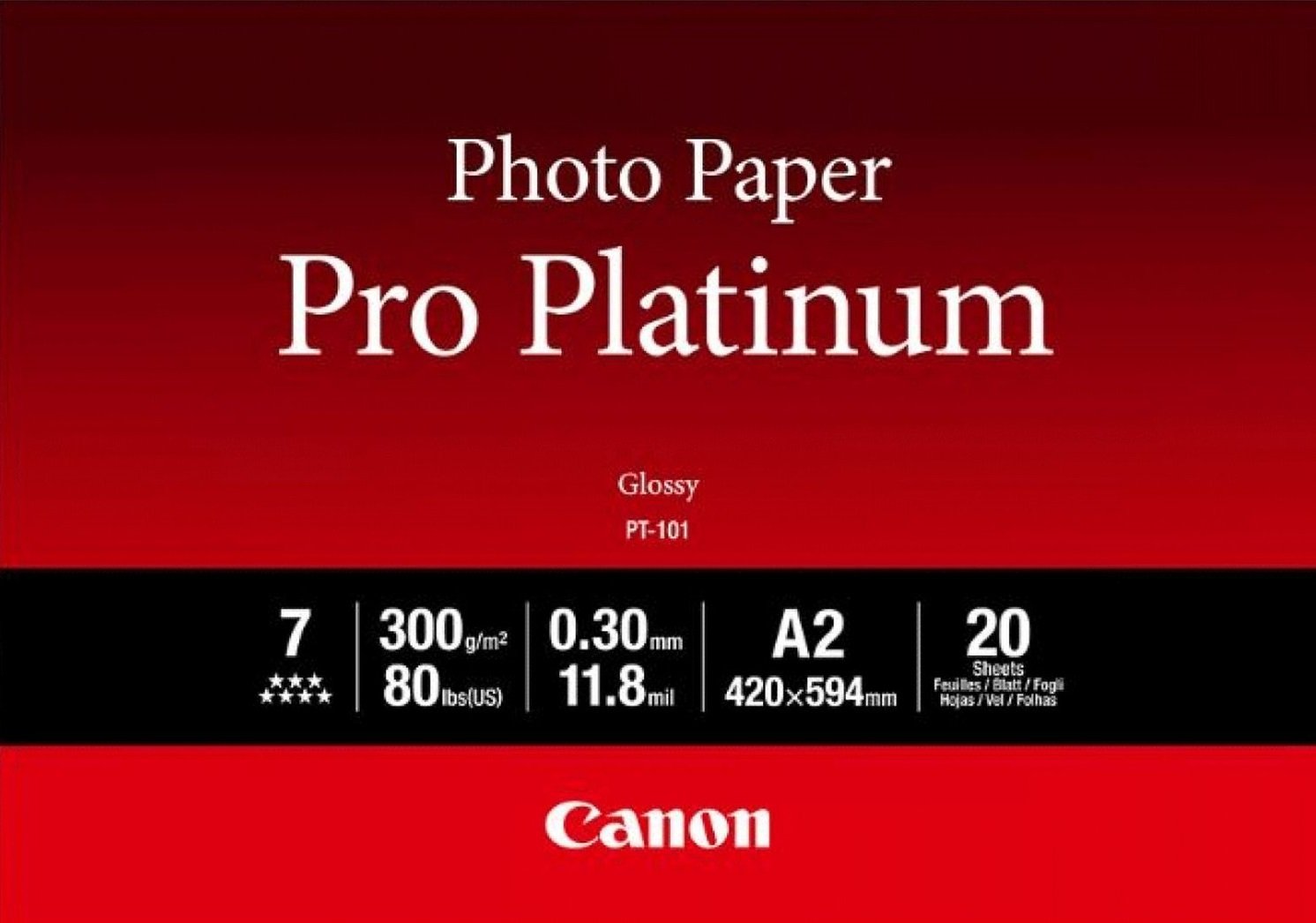 Бумага CANON A2 Pro Platinum Photo Paper PT-101 A2 20л (2768B067) в Киеве