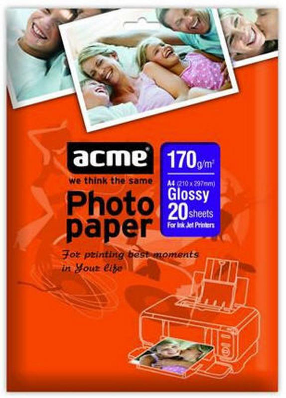 Бумага ACME Photo Paper A4 170 g/m2 20 pack Glossy в Киеве