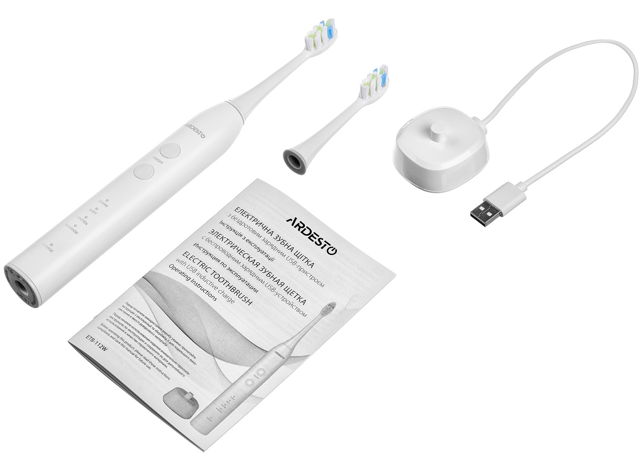 Зубна електрощітка ARDESTO ETB-112W White · 3