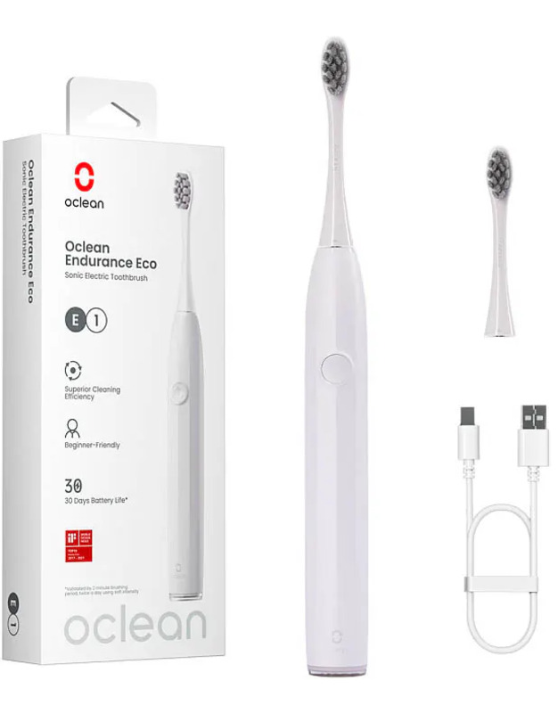 Зубна щітка OCLEAN Endurance Eco White (6970810553338) в Києві