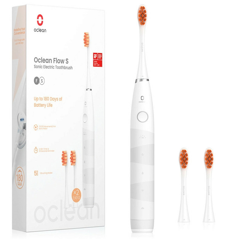 Зубна щітка OCLEAN Flow S Sonic Electric White (6970810552959) в Києві