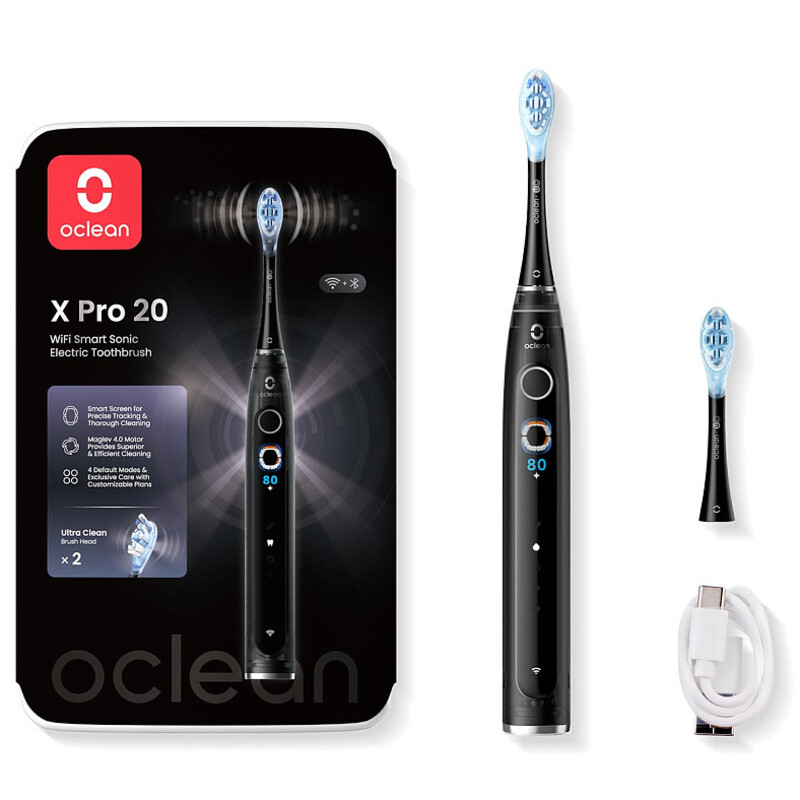 Зубна щітка OCLEAN X Pro 20 Electric Black (6970810556940) в Києві
