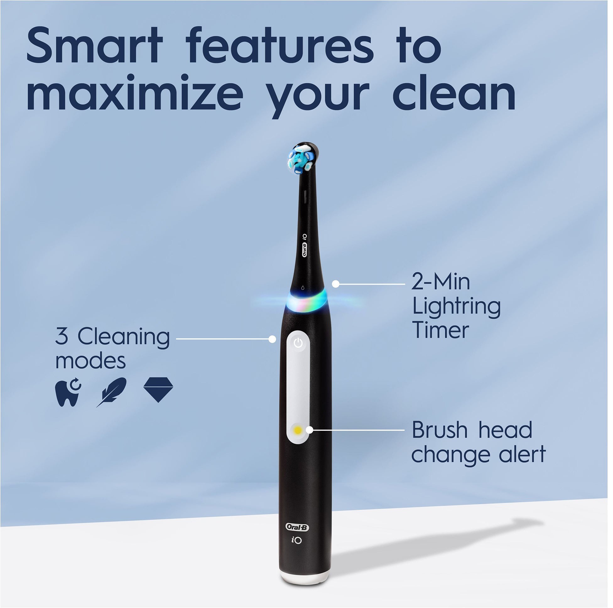 Зубна щітка BRAUN Oral-B iO Series 3 iOG3.1B6.2K Black · 4