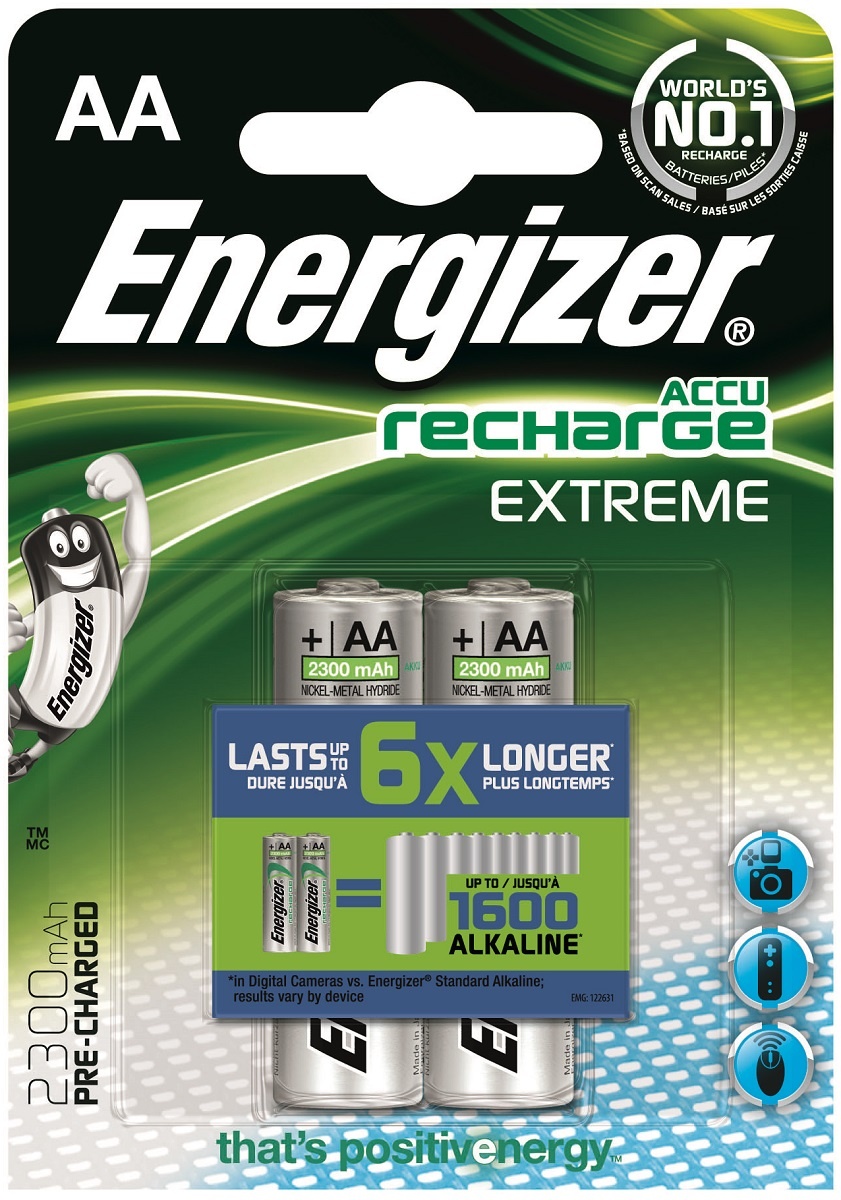 

Аккумулятор ENERGIZER AA 2300 Pre-Ch Extreme (2шт)