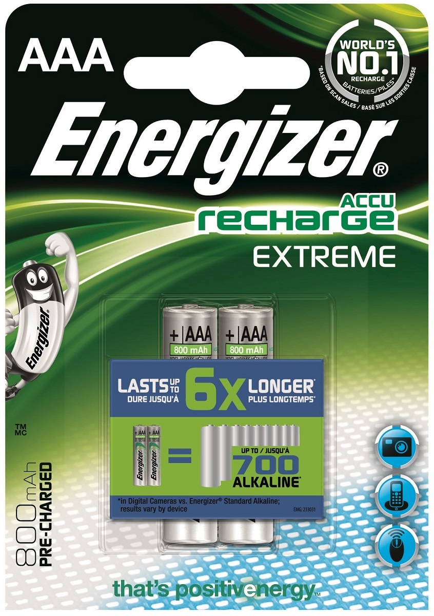 

Акумулятор ENERGIZER AAA 800 Pre-Ch Extreme (2шт)