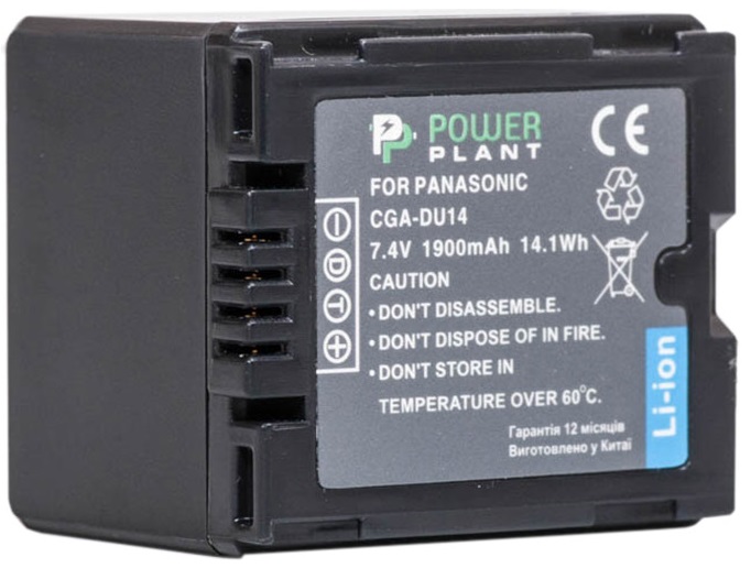 Аккумулятор PowerPlant Panasonic CGA-DU14 DV00DV1182 в Киеве