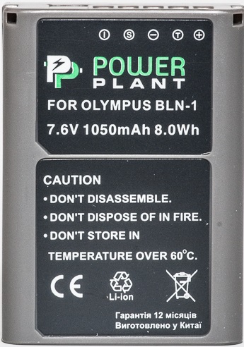 Акумулятор із зарядним пристроєм PowerPlant Olympus PS-BLN1 1050mAh DV00DV1332 в Києві