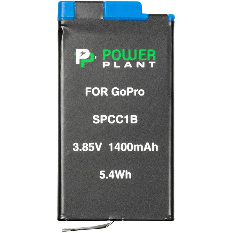 Aкумулятор POWERPLANT для GoPro SPCC1B 1400mAh (декодирован) CB970384 в Києві