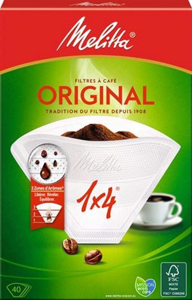 

Фильтры для кофеварок MELITTA 1x4/40 white