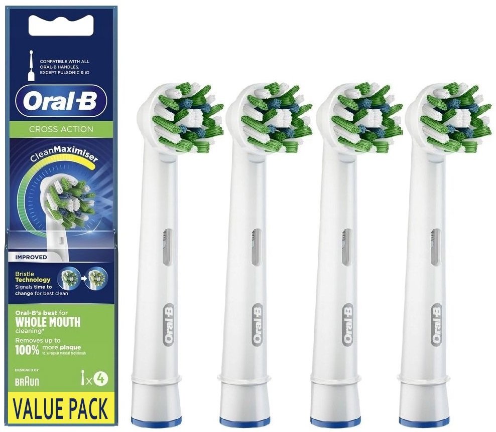 Насадка для зубної електрощітки BRAUN Oral-B Cross Action EB50RB 4 шт в Києві