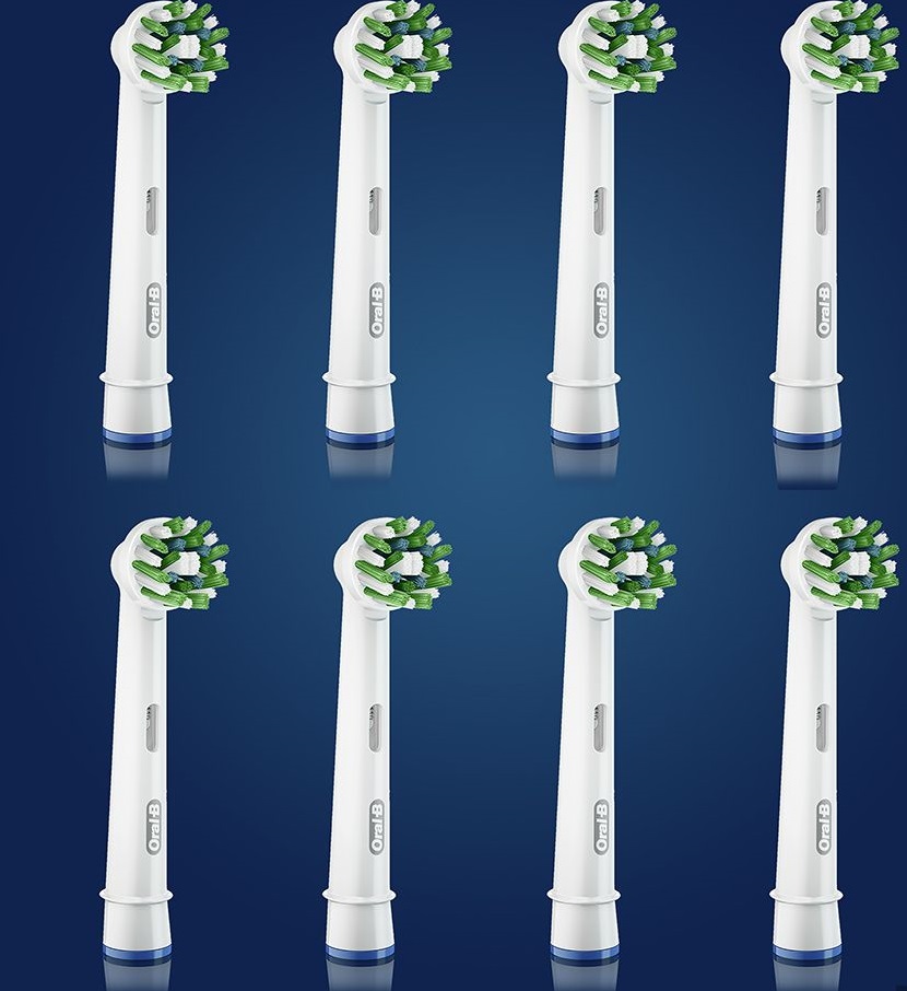 Насадка для зубної електрощітки BRAUN Oral-B Cross Action EB50RB 8 шт · 2