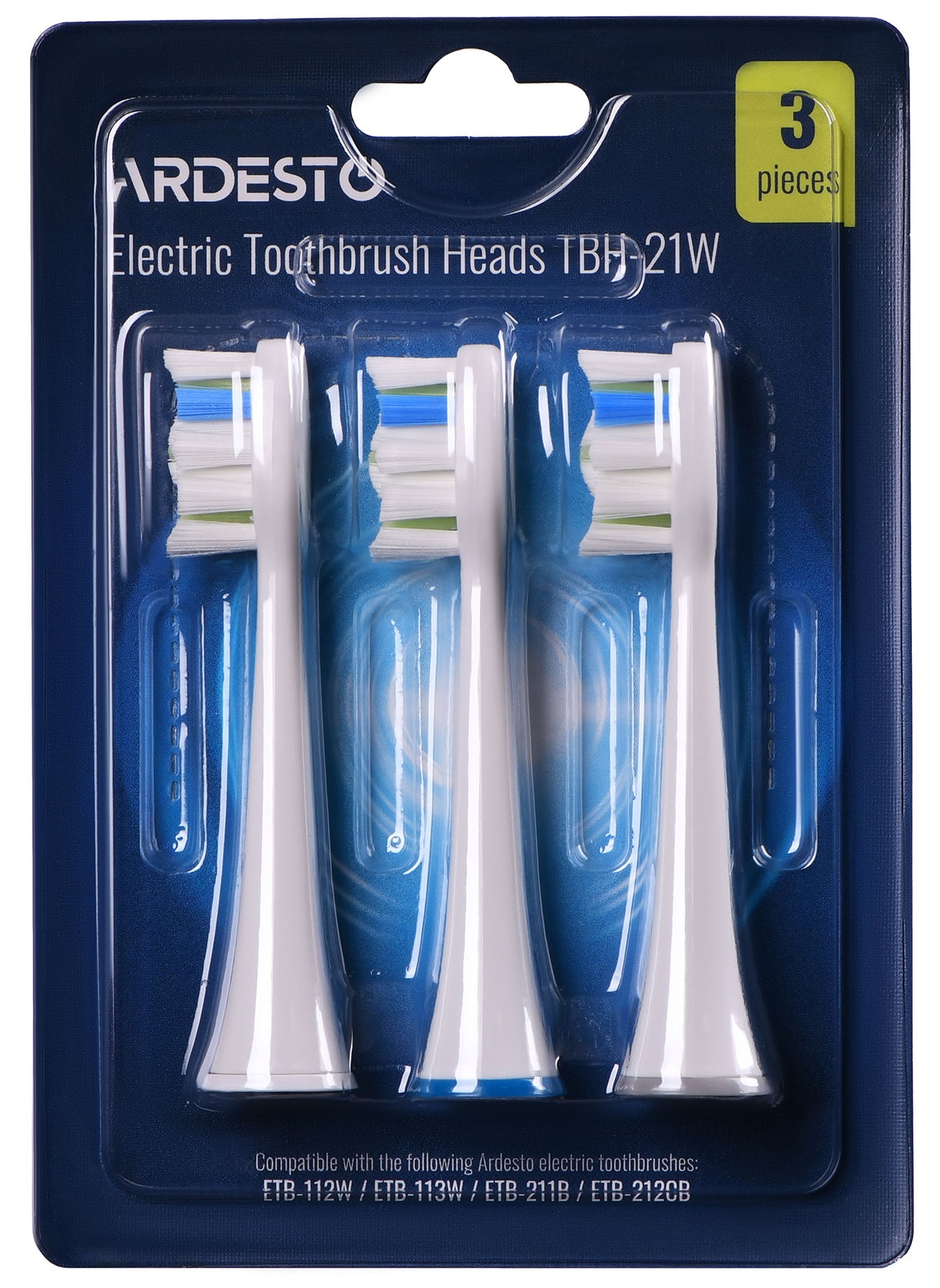 Насадка к зубной электрощетке ARDESTO TBH-21W белая 3 шт в Киеве