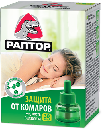 Жидкость от комаров 30 ночей РАПТОР (424031) в Киеве