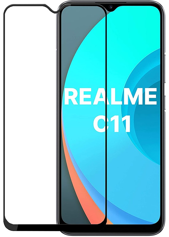 Захисне скло PowerPlant для Realme C11 Black Full Screen (GL609260) в Києві