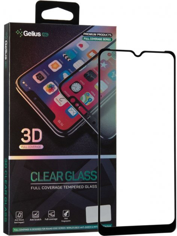 Защитное стекло GELIUS Pro 3D для Nokia 2.4 Black (2099900837487) в Киеве