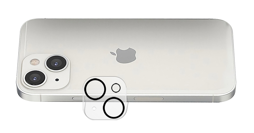 Захисне скло BECOVER для камери Apple iPhone 13 Black (707024) · 4