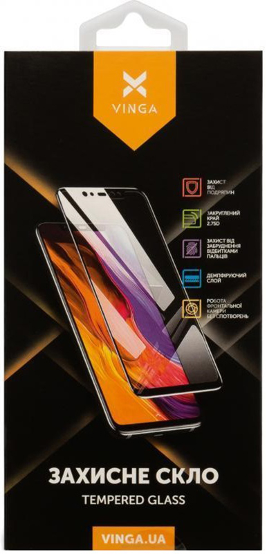 Захисне скло VINGA для Samsung Galaxy A22 Black (VGSA22) · 2