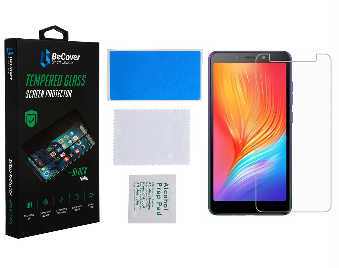 Захисне скло BECOVER для Tecno Pop 3 Crystal Clear Glass (707869) · 3
