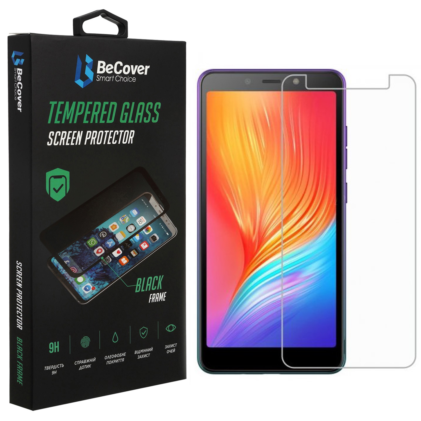 Захисне скло BECOVER для Tecno Pop 3 Crystal Clear Glass (707869) · 2