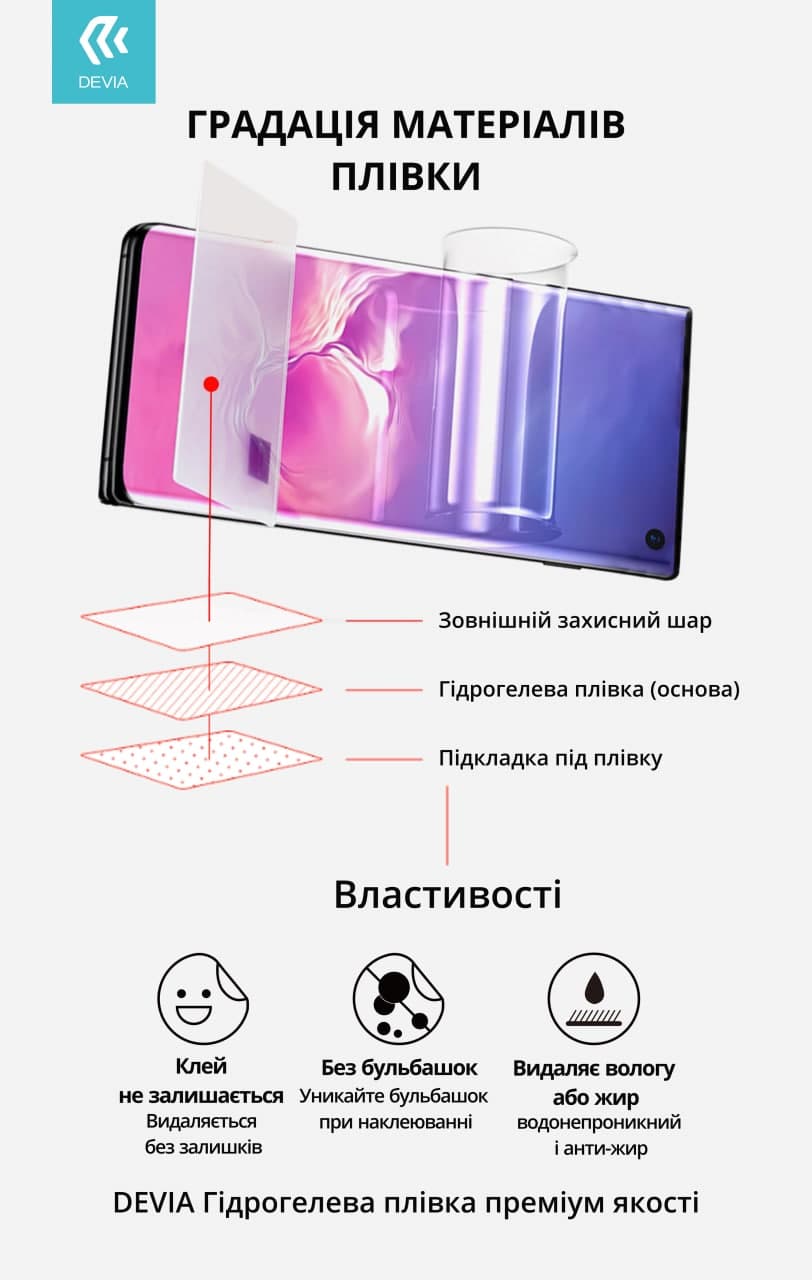 Захисна плівка DEVIA для Oppo Reno 7 (DV-OPP-RN7) · 2