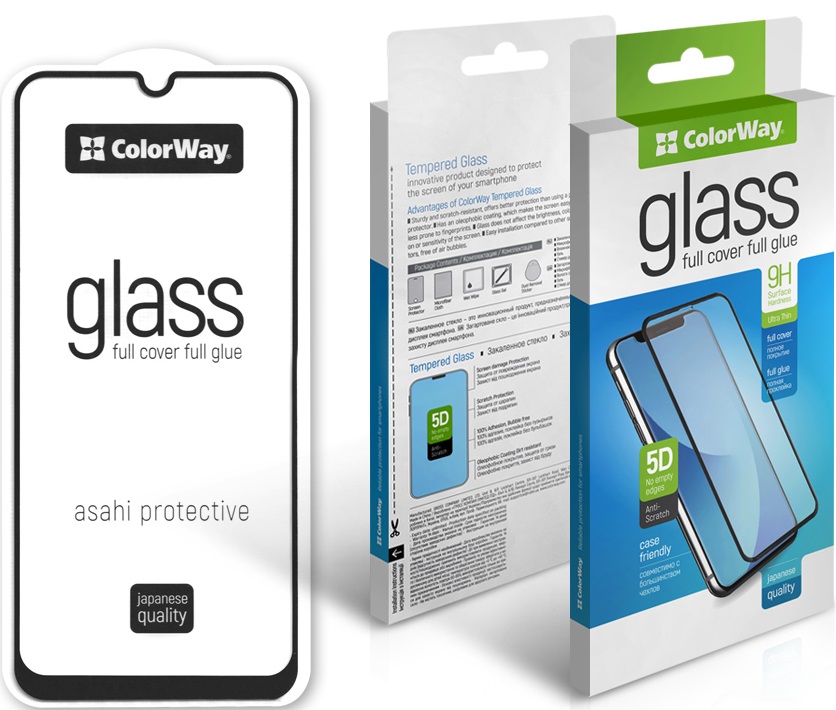 Защитное стекло COLORWAY Full Cover для Samsung Galaxy A04 Black в Киеве