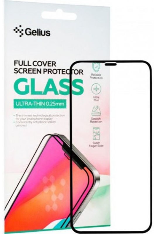 Защитное стекло GELIUS Full Cover Ultra-Thin для Apple iPhone X/Xs Black (89790) в Киеве