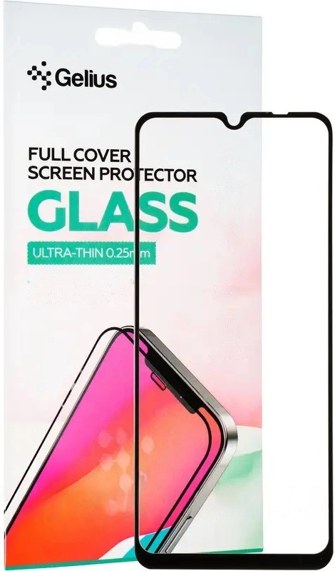 Защитное стекло GELIUS Full Cover Ultra-Thin для Xiaomi Poco C40 Black (92740) в Киеве