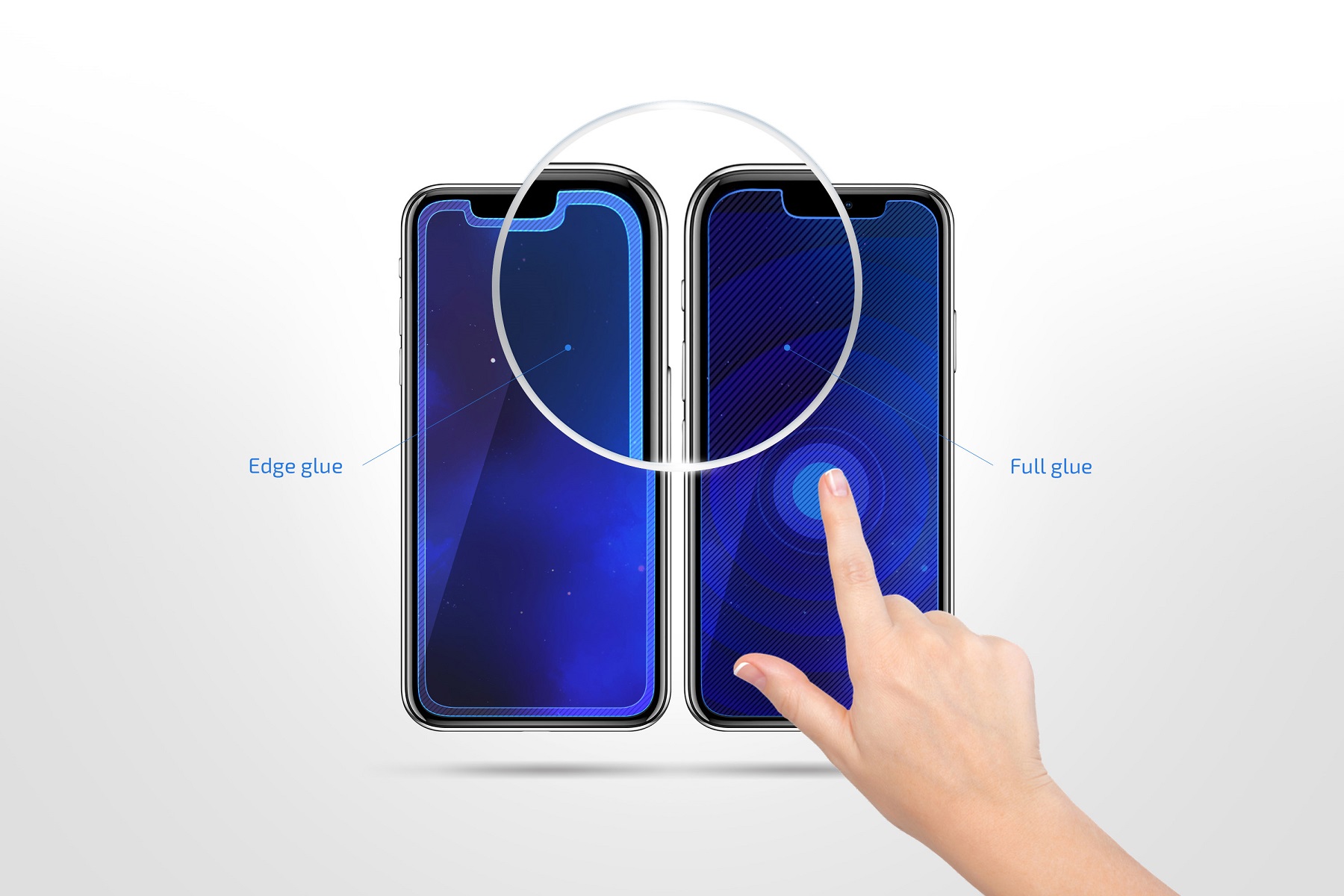 Захисне скло 2E для Apple iPhone XS Max/11 Pro Max Black (2E-TGIP-2018-6.5-3D) · 3