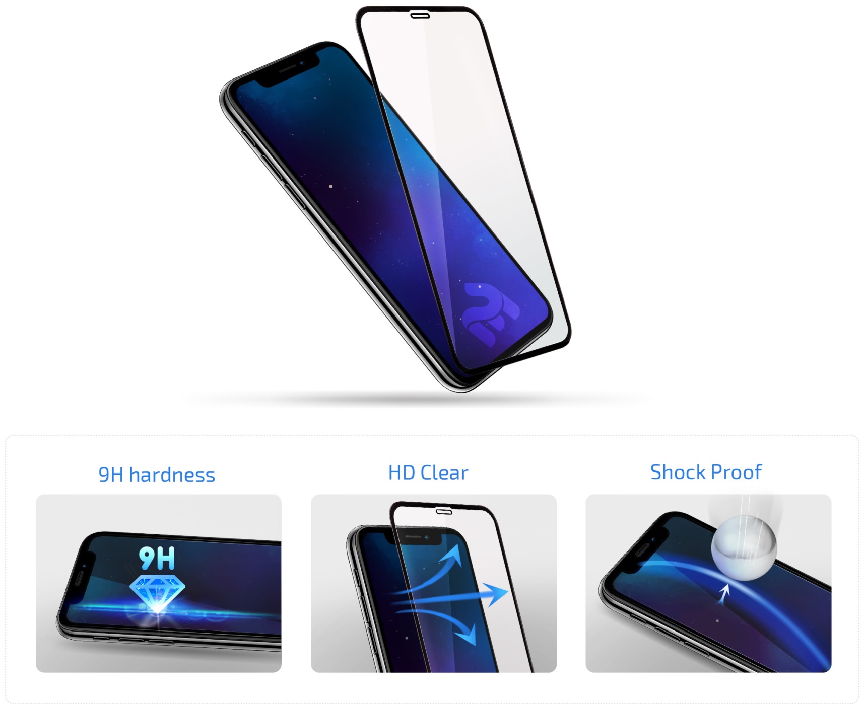 Захисне скло 2E для Samsung Galaxy A53 (A536) Black (2E-G-A53-SMFCFG-BB) · 3
